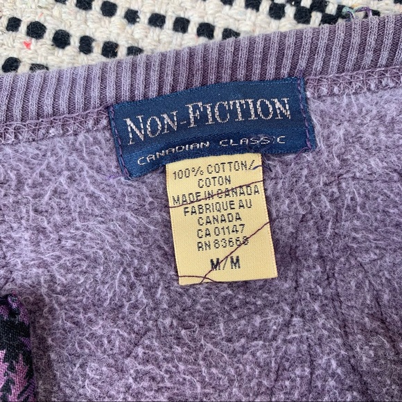 *ONE OF A KIND* Non-Fiction Vintage Sweater size M - Picture 5 of 6